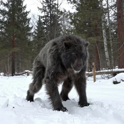 trail cam footage of a wendigo exercising