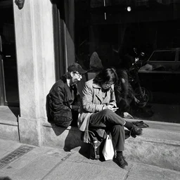 Candid Street Photography. Illford FP4 Plus