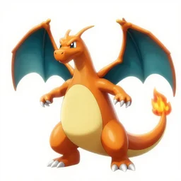 charizard (pokemon) trending on artstation, orange dragon pokemon, fire, detailed scales, amazing lighting, beautiful cinematic, ultra detailed, arvalis artstation 8k, rj palmer, character illustration by Greg Rutkowski, Thomas Kinkade.