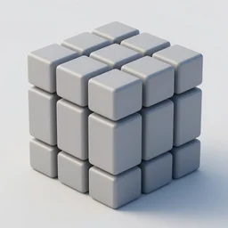 Sierpinski cube, 3D render