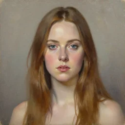 Karen Gillan, oil painting, portrait