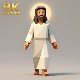 low - poly jesus, art station, 4 k