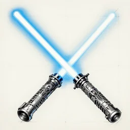 a lightsaber blueprint, extremely detailed, highly intricate