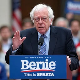 bernie sanders this is sparta, 3 0 0,
