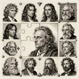 the logician, logicians pride themselves on their unique perspectives and vigorous intellect. they can't help but puzzle over the mysteries of the universe - which may explain why some of the most influential philosophers and scientists of all time have been logicians, lord of the rings, tattoo, decorated ornaments by carl spitzweg, ismail inceoglu, vdragan bibin, hans thoma, greg rutkowski, alexandros pyromallis, perfect face, fine details, realistic shaded
