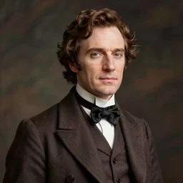 Portrait of a Victorian gentleman in a suit. Realistic.
