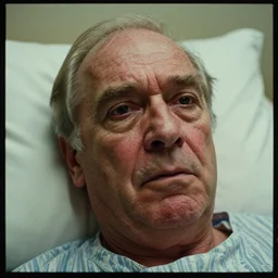 7 0 s movie still of a old man with trypophobia skin in the hospital, cinestill 8 0 0 t 3 5 mm eastmancolor, heavy grain, high quality, high detail
