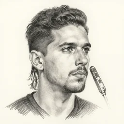 drawing of nicolas uribe