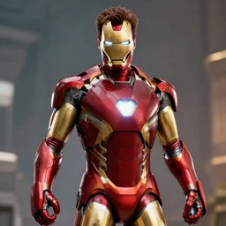 Shah Rukh in Iron Man, 4K UHD image, octane render,