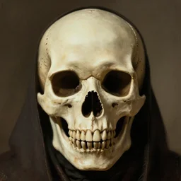 realistic d & d fantasy character wearing a skull mask, closeup portrait art by donato giancola and greg rutkowski, vintage retro, realistic face, digital art, trending on artstation, symmetry!!