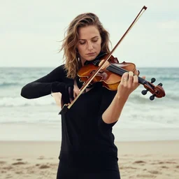 violinist beach annie lebovitz photography artistic