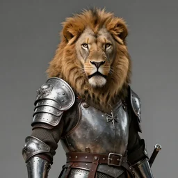 lion barbarian peasant warrior portrait in armor, high resolution quality extremely detailed 8k intricate sticker precise sharp color lineart from kindergarten