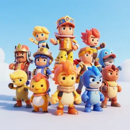🚝 at all angles clash royal style characters, unreal engine 5, octane render, detailed, brawl stars, cinematografic, cinema 4 d, artstation trending, high definition, very detailed, blender
