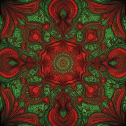 psychedelic background, red and green tones, drawn by james r. eads, highly detailed, centered