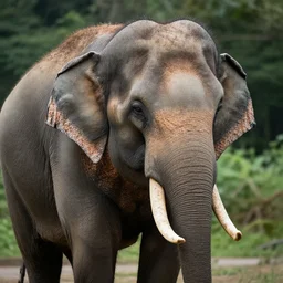 fuzzy very hairy asian elephant hd nature photography