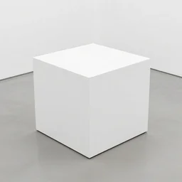 white cube in a white world