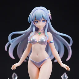 james jean isolated magical girl vinyl figure, figure photography, smooth sharp focus, holographic undertones, anime stylized cute guro, high detail, ethereal lighting