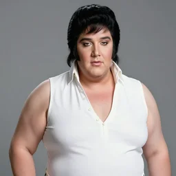 a fat woman that looks like elvis