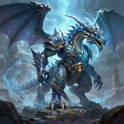 mount epic ferocious gladiator's storm dragon screenshot world of warcraft mounts worldboss bioluminecant light concept sketch art and by feng zhu alena aenami artworks in 4 k beeple, by thomas kinkade heartstone overwatch blizzard 3 d rtx hdr