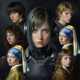 full character portrait max mad cyberpunk, a future sniper girl character design, final fantasy face, painting by gaston bussiere, katsuya terada, nc wyeth, greg rutkowski, craig mullins, vermeer, trending on artstation, jeffery catherine jones
