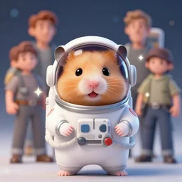 a space hamster wearing an astronaut suit, sparkles, Alena Aenami, Petros Afshar, Noah Bradley, Anton Fadeev, Anato Finnstark, Steve Henderson, Filip Hodas, Mark Keathley, Thomas Kinkade, Phil Koch, Gilbert Williams, Mike Winkelmann, Beeple