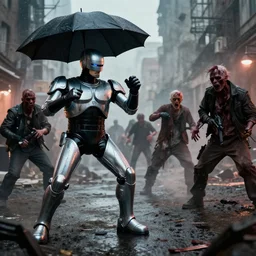 robocop fighting umbrella corporation zombie outbreak in racoon city