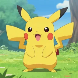 a brick pikachu