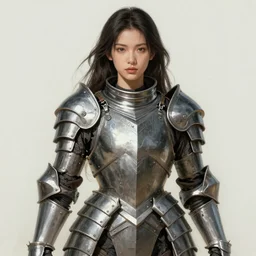 a professionally painting of an attractive young female, partially dressed in military armor, olive skin, long dark hair, beautiful bone structure, perfectly proportioned, symmetrical facial features, intricate, elegant, heroic pose, digital painting, concept art, illustration, sketch-like, sharp focus, finely detailed, from Metal Gear, in the style of Ruan Jia and Mandy Jurgens and William-Adolphe Bouguerea