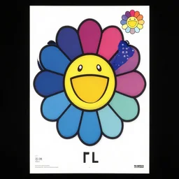 a poster design by takashi murakami,