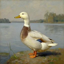 a duck on the prowl oil painting balthus