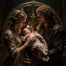 joyous birth of the sceptre reality, terese nielsen, steve argyle, intricate, cinematic, dramatic lighting, 8 k resolution,