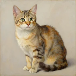 A painting of a cat, full subject, by Arthur McDoyle, Trending on Artstation