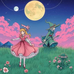 album cover of peach phantom and sterling witch by akihiko yoshida