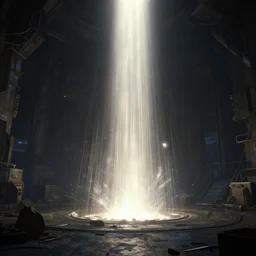 getting thrown into the light rift, unreal engine, professional lighting
