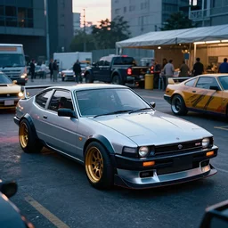 a marketplace photo of a cyberpunk Toyota 86 Trueno, by Beksinski
