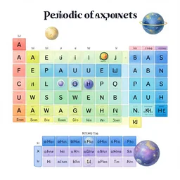 periodic table of exoplanets, by Hilma af Klint