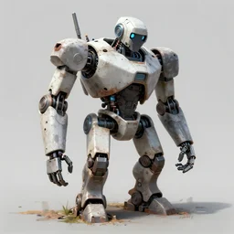 robot broken and abandoned trending on artstation hd 4 k 8 k high detail digital painting
