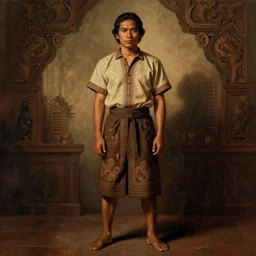 lapu - lapu portrait full body illustration, dramatic lighting, vintage artwork, filipino artwork, indonesian art, cruz herrera jose, trending on artstation, 4 k, high quality