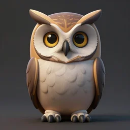 digital matte fantasy owl, symmetrical, artstation, behance, 8 k by brian kesinger