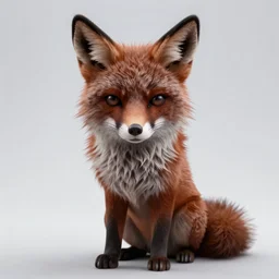 A dark fox dressed like in Mad Max in the style of a DnD character portrait