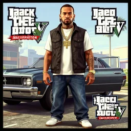 Jacksepticeye as GTA V Concept art, digitl art, award winning