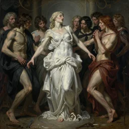 breathtaking detailed soft painting of us worthy of tortures, gathering a superhuman promise to our body and soul, a promise of demence science, violence ancd elegance, rembrandt style, elegant, highly detailed, artstation, concept art, matte, sharp focus, art by tom bagshaw, and greg rutkowski