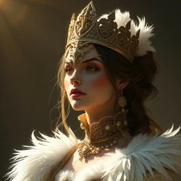 art by artgerm, atey ghailan, craig mullins and greg rutkowski. a lonely elegant and grace female boss in elden ring. magic card art. sunny. rim light!! renaissance noble costume, gorgeous mask!! feathers, sharp edges, stage light on shining crown, sense of awe. delicate features. bright white. ultra realistic. ultra clear detailed