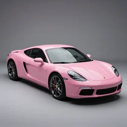 Elegant photography of the pink panther car designed by Kanye West