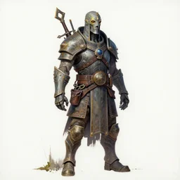 detailed fallout npc! 8 k, gouache, kitbash, arcane, white background