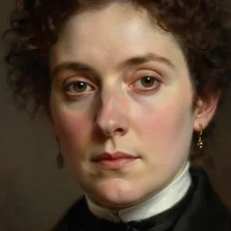 portrait of a victorian aristocrat, female, detailed face, victorian, close up, highly detailed, cinematic lighting, digital art painting by greg rutkowski