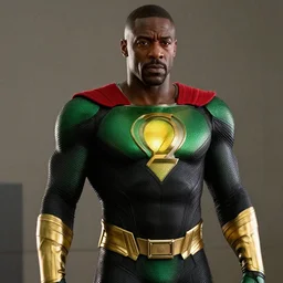 film still of Idris Elba as Green Lanturn in new DC film, photorealistic 4k