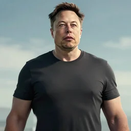 a cinematic still of Elon musk, gigantic torso, octane render, nvidia raytracing demo
