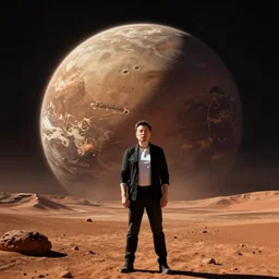 elon musk on the planet mars
