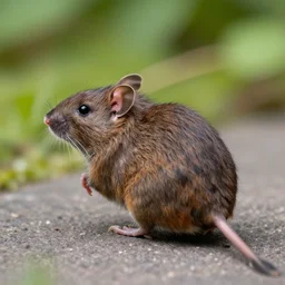 rat with sparrow wings on back, wildlife photography